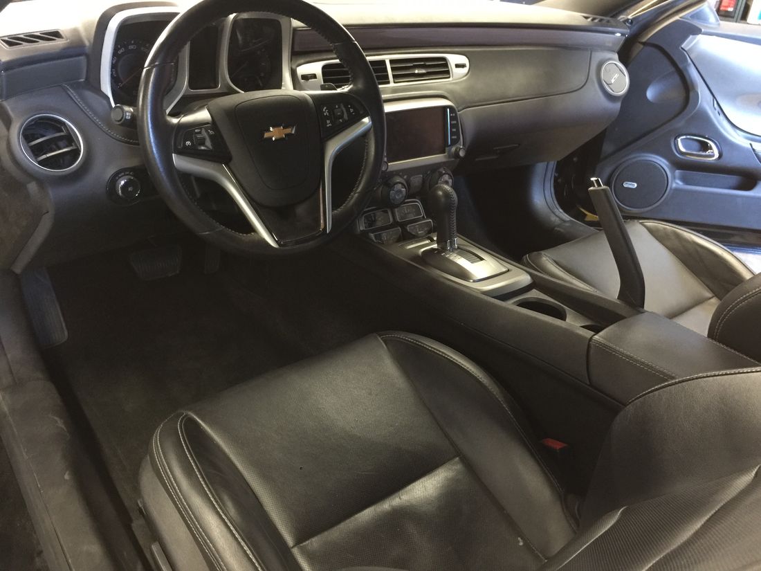 Chevrolet Camaro with dashboard fully reassembled after dash replacement