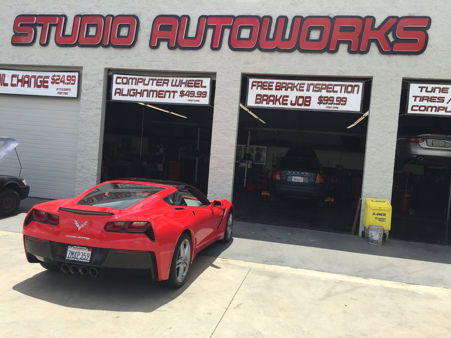 Chevrolet Corvette Stingray serviced at Studio Autoworks & Collision Center