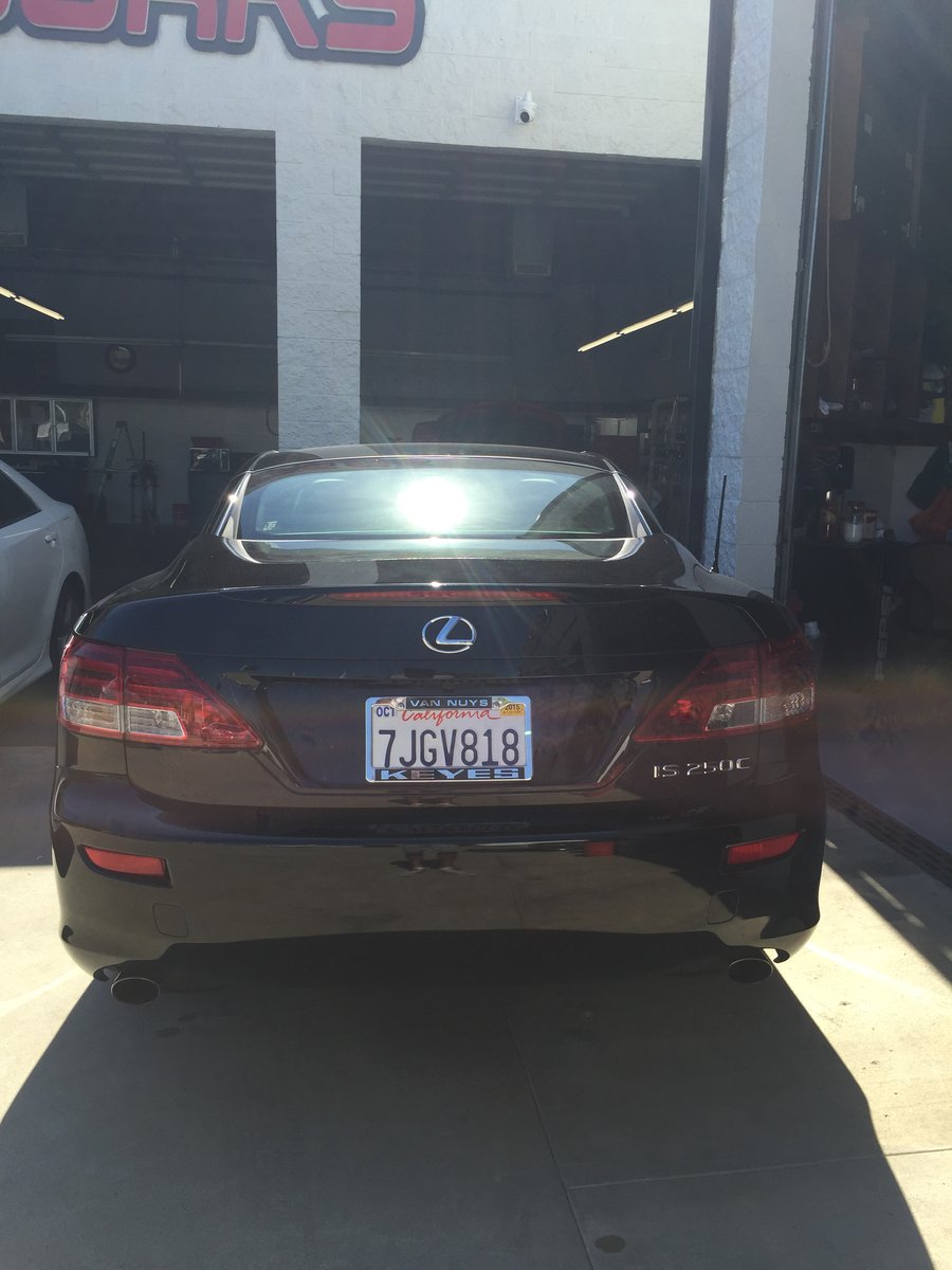 Lexus IS 250C serviced at Studio Autoworks & Collision Center