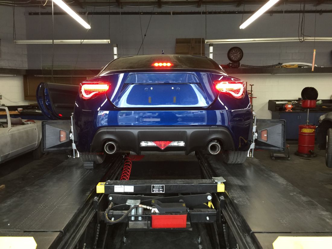 Subaru BRZ rear end fully repaired after repair